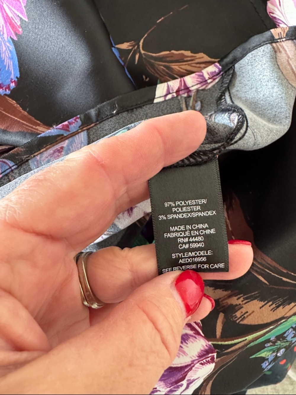 AFRM XL Vesta Noir Bouquet Maxi Dress - Picture 4 of 8